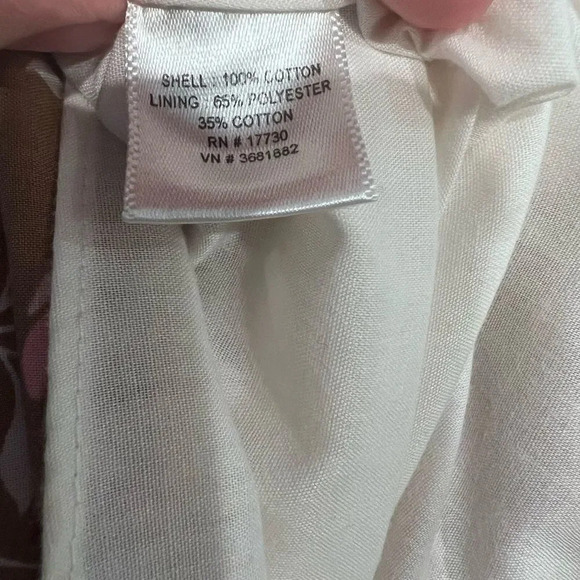 Merona Floral Print Bird Print Fit & Flare Sleeveless Dress Size 14 Casual - Picture 6 of 8